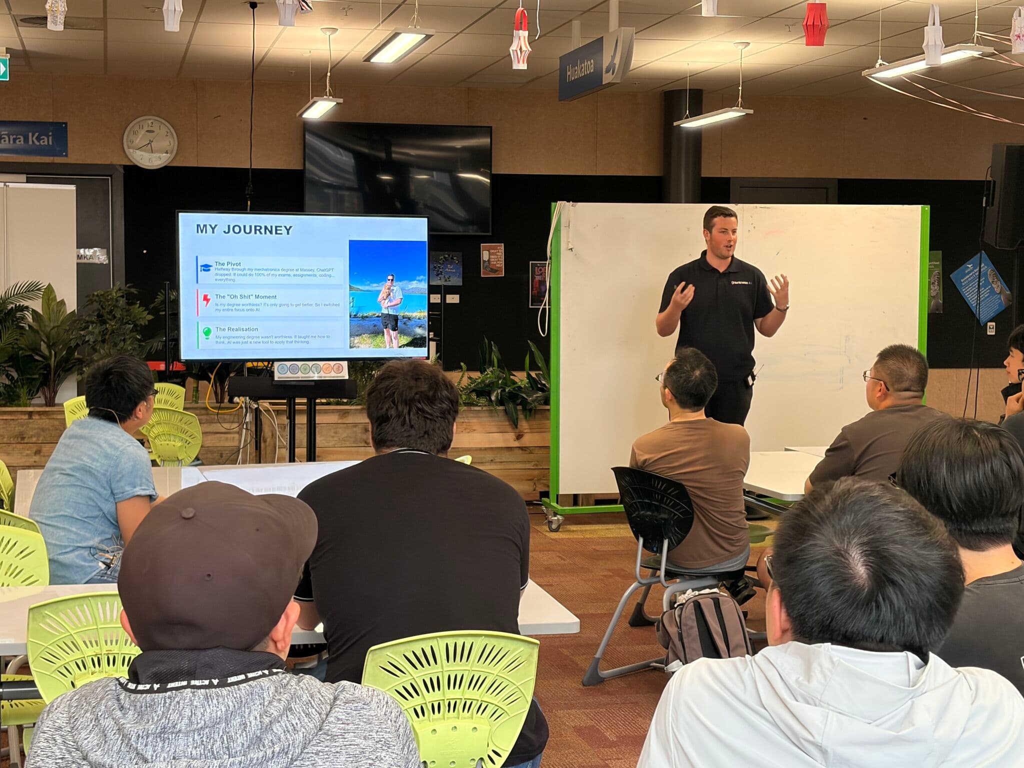 Young Kiwis in AI meetup in Hamilton